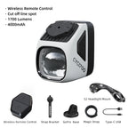 CYCLAMI CYC1700 Wireless Remote Hanging Bike Headlight High Brightness Cutoff Line Front Light 4000mAh 1700 Lumen Aluminum Alloy