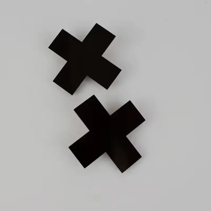Y2K Anime Girls Red Cross Hair Clips for Women Girls Hair Accessories Hiphop Punk Barrettes Hair Pins Hairwear Cool Unique