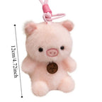 Stuffed Animal Animal Plush Pendants Elephant Dinosaur Hanging Ornament Panda Sloth Keychain Cartoon Rabbit Duck
