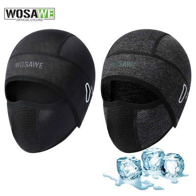 WOSAWE Summer Cool Balaclava Cycling Caps Sun Resistant Sports Helmet Liner Ice Silk Hat Fishing Hiking Sports Hats Face Cover