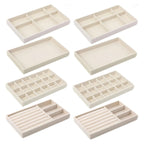 Plush Jewelry Storage Tray, Detachable Tray, Earrings, Earrings, Rings, Necklaces, Storage Tray, Drawer, Partition Tray