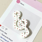 5pcs Polka Dot Stripe Music Note Barrettes Korean Ins Sweet Hairpins Creative Anti Slip Hair Clips Hair Accessories for Girls
