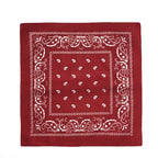 Fashion Hip Hop Bandana Kerchief Unisex Black Hair Band Neck Scarf Headwear Wrist Wraps Head Square Scarves Print Handkerchief
