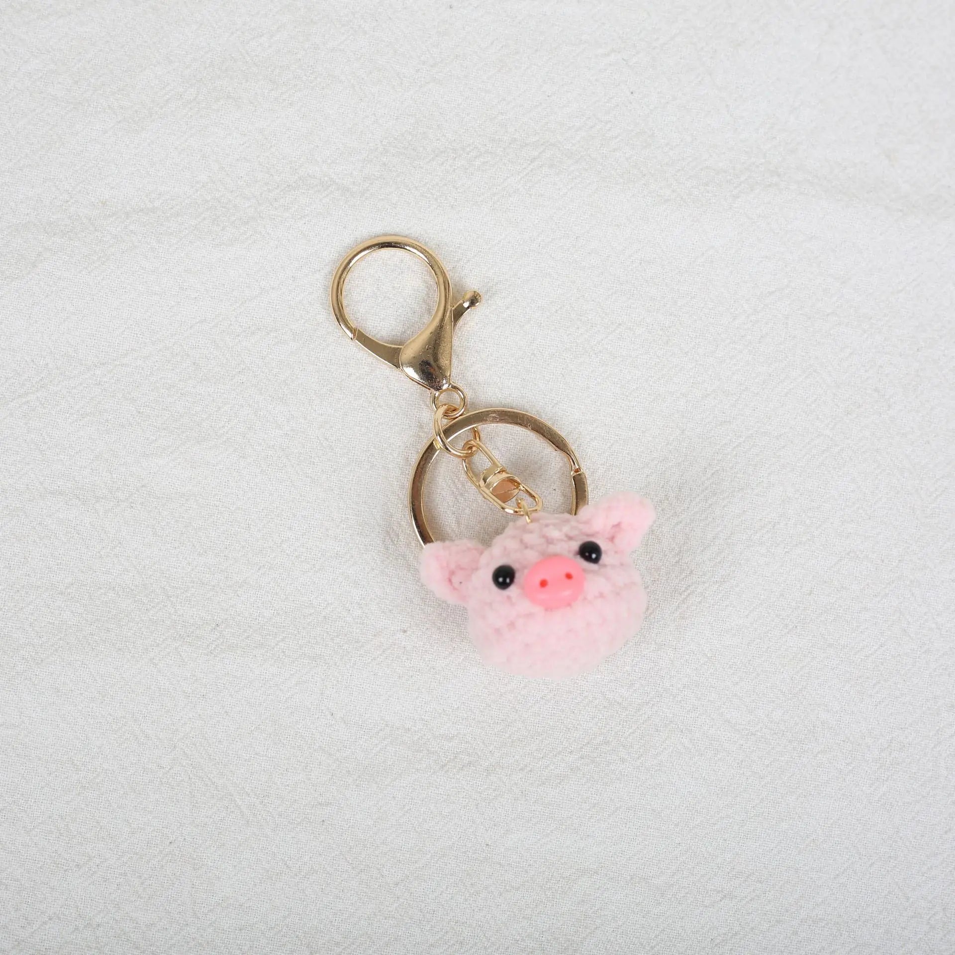Mini Animal Crochet Keychain Cute Knitted Doll Keyring
