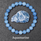 Natural Black Agates Beads Bracelet Women Men Genuine Black Onyx Natural Stone 6mm 8mm Smooth Round Beads Lucky Energy Jewelry