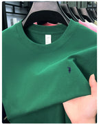 100% cotton men's short sleeve T-shirt fashion brand Paul Pony embroidery summer new high-end comfortable casual round neck top