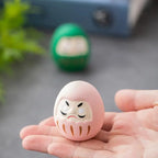 1pc Japanese Ceramic Daruma Statue Daruma Tumbler Crafts Lucky Fortune Ornament Landscape Daruma Doll Fengshui Home Decor Gift