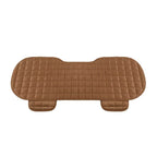 Car Seat Cover Front Rear Flocking Cloth Cushion Non Slide Winter Auto Protector Mat Pad Keep Warm Universal Fit Truck Suv Van