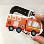 23 Pieces Bath Water Toy Sticky Wall City Traffic Car Road Rail Puzzle Vinyl 14+Y Bath Features