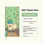 Kinbor 2027 Pocket Weekly Planner Notebook Limited Edition Week Journal Notebook Monthly Yearly Planning Book Travel Recording