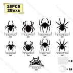 Halloween Bat & Spider Night Light Wall Decor – 3D Glow Stickers