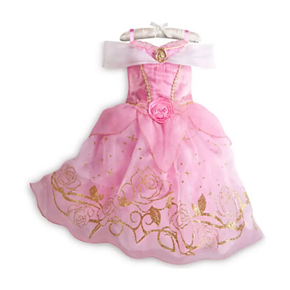 Kids Princess Costume Dress – Elsa, Anna, Jasmine & Moana Outfit