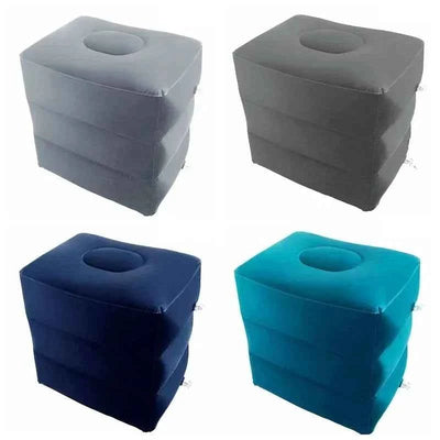 Kids Flight Sleeping Footrest Pillow Resting Pillow On Airplane Car Bus Pillow Inflatable Travel Foot Rest Pillow Foot Pad