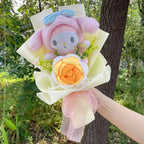 Cartoon My Melody Kuromi Cinnamoroll Kt Cat Plush Doll Creative Flower Bouquet Valentine Christmas Graduation Birthday Gift