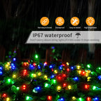 Christmas Outdoor Garden LED String Light 24V Xmas Tree Fairy Lights Waterproof Garland Lamp For Courtyard Holiday Party Decor