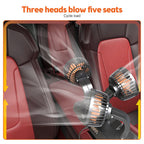 12v Automotive fan Car Fan 24v 360° Adjustable 3 Head Air Fan Low Noise Multifunctional Temporary Parking Card Auto Vehicles fan