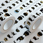 500Pcc/roll Cute Cat Stickers Creative DIY Graffiti Stickers Envelope Sealing Stickers Stationery Children Reward Decor Stickers