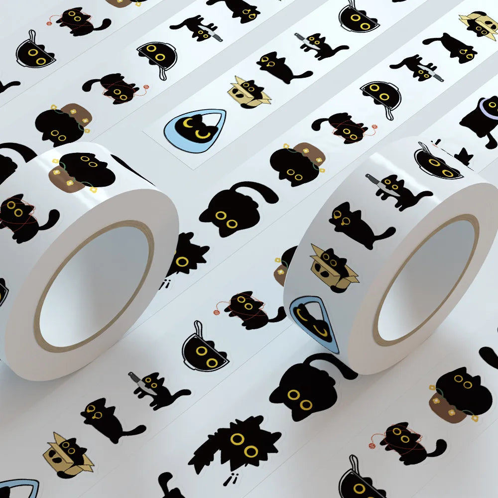 500Pcc/roll Cute Cat Stickers Creative DIY Graffiti Stickers Envelope Sealing Stickers Stationery Children Reward Decor Stickers