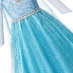 Girls Elsa Anna Princess Costume Dress – Summer Fancy Queen Outfit