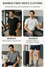 2 Packs Bamboo Fiber Round Neck T-shirts Short Sleeve Classic Tees Sweat-absorbent Gym Man Undershirt Solid Color Tee Black New
