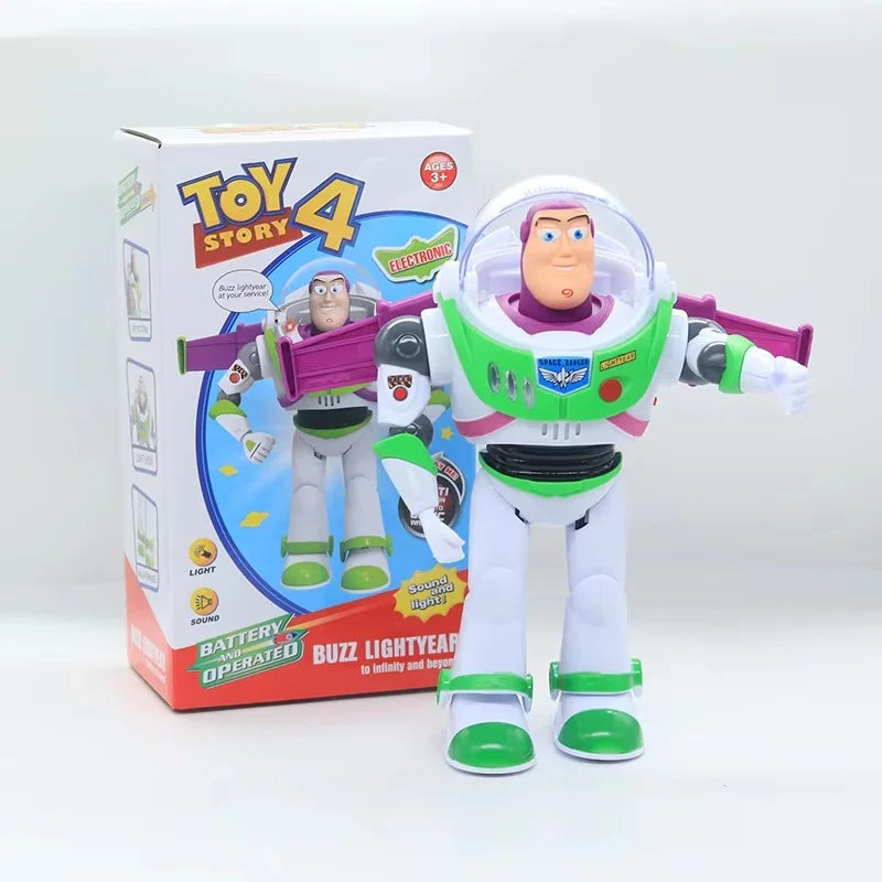 Electric Walking Space Robot Doll Movable Joint Model Toy Creative Birthday Present Decorative Play Gift For Kids Boys Children