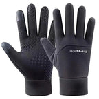 Thermal Touch Screen Gloves Men Women, Winter Windproof Warm Running Gloves Non-Slip Elastic Cuff for Driving Cycling Hiking