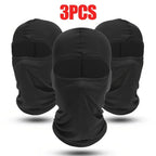 3 Pack Quick Dry Balaclava Face Mask for Outdoor Sports Comfort