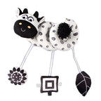Newborns Spiral Hanging Activity Stroller Toy Baby Carseat Toy Black & White Lion Koala Rattle  for Crib Mobile Sensory Toy Gift