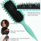 1PC Salon Quality Curling Hair Styling Brush for Men & Women Comb And Shape Curly Hair Reduce Pulling Hairdressing Tool