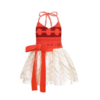 Disney New Moana Dress Costumes Kids Girl Cosplay Toddler Movie Ocean Adventure Infant Frock Halloween Party With Chick Clothes