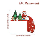 Christmas Wooden Ornament Christmas Party Decoration 2025 Xmas Santa Claus Snowman Pendants Navidad Natal New Year Gift 2026