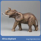 Educational Solid Simulation Animal Models Wild Animal World Toys - Elephant Crocodile Hippo Giraffe Action Figures for Kids