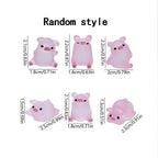 6/15/30/1Box Luminous Pig Design Glow in The Dark Creative Mini Pink Pig Miniature for Garden Landscape Home Decoration