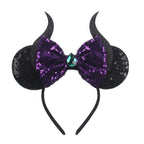2026 Latest Halloween Cobweb Ears Headband Women Festival DIY Mouse Hairband Kids Party Villains Cosplay DIY Hair Accessories