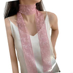 Fashionable Lace Wrap Evening Party Scarves Daily Commute Soft Neckerchief for Fashionable Women