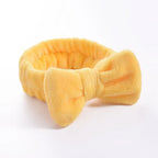 Women Solid Bow Headbands Coral Fleece Makeup Spa Wash Face Turban Head Wrap Girls Hair Towel Accessories Head Band Hairbands