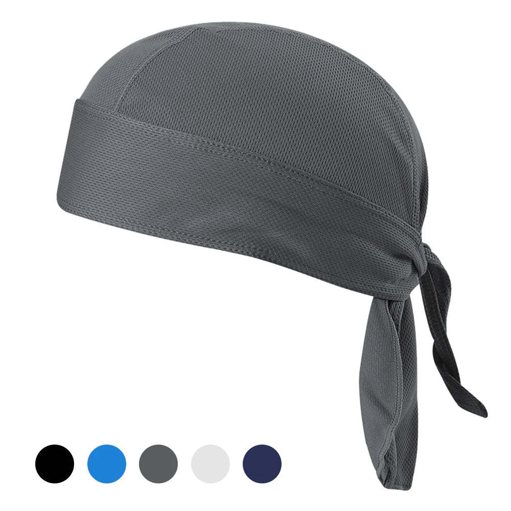 Bicycle Headband Sweat-wicking Cap Cycling Headscarf Quick-dry Sun-Protective Hat Head Scarf for Outdoor Cycling Sport Bandana