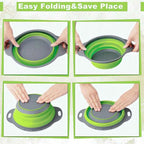 Foldable Silicone Vegetable Washing Basket – Fruit Cleaner & Food Drain Strainer