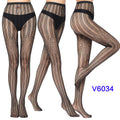 Women Sexy Fishnet Tights Jacquard Weave Seamless Pantyhose Yarns Garter Grid Fish Net Stockings Black Spider Gothic Lace Tights