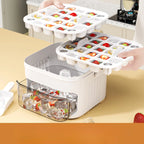 Press Ice Tray Ice Cube Mold Ice Box Ice Making Tool Large Capacity Ice Storage Ice Maker