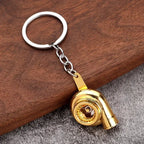 Mini Turbocharged Keyrings Car Style Gearbox Pendant Old Button Keychain Gear Shift Metal Car Modification Gear Shift Keychain