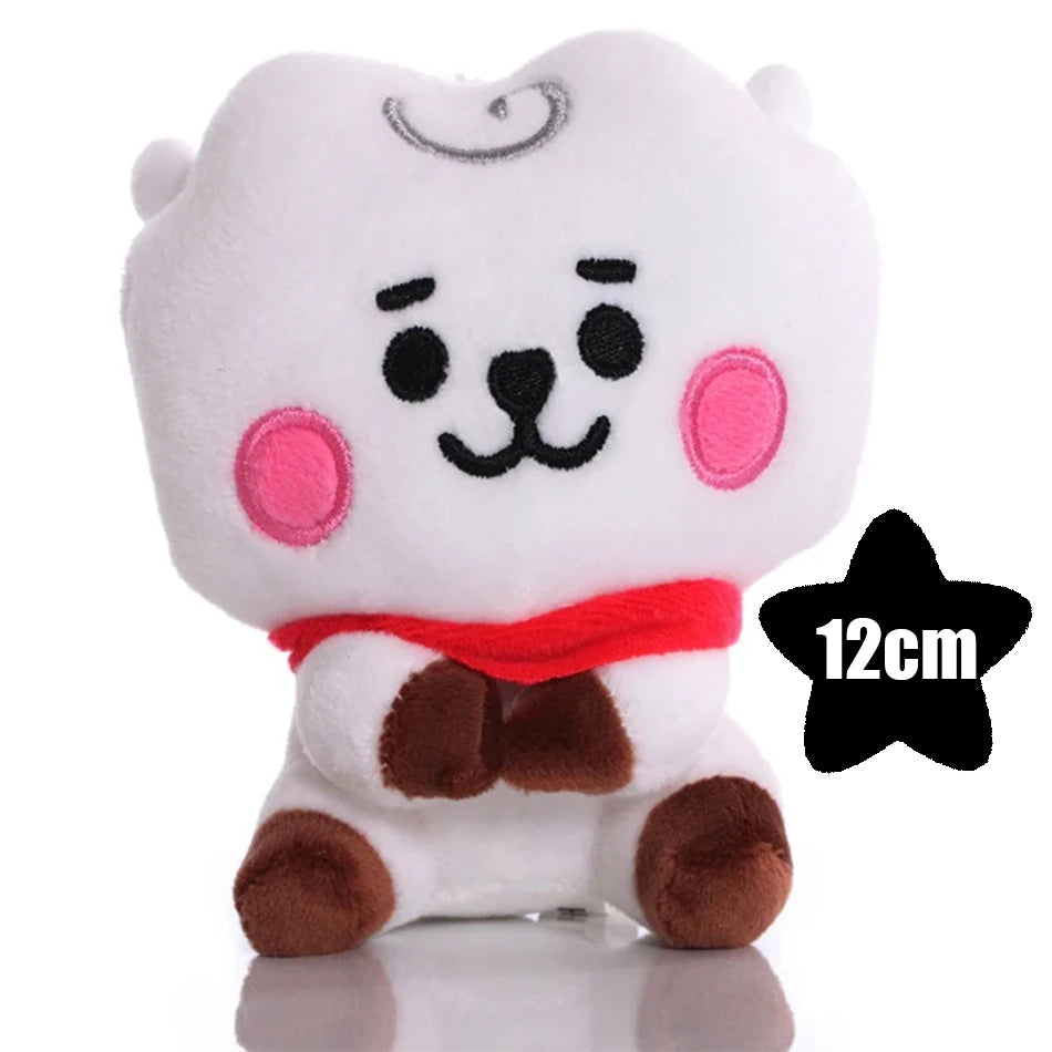 B-T-21 Plush Toy Set – Cute Cartoon Animal Keychain & Backpack Pendant, Soft Stress Relief Toy & Friend Gift