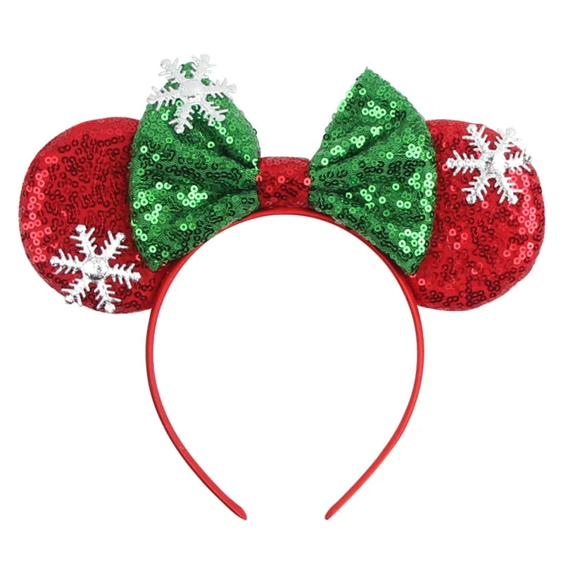 Nieuwste Mickey Mouse Oren Hoofdband Kid Adult Festival Party Pailletten Strik Haarband Vrouwen Baby Girl Party Haar Accessories
