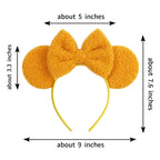 New Christmas Velvet Mouse Ear Headband Cute Ear Headband Halloween Birthday Girl Cosplay Costume Party Decoration Headband