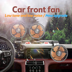 12v Automotive fan Car Fan 24v 360° Adjustable 3 Head Air Fan Low Noise Multifunctional Temporary Parking Card Auto Vehicles fan