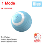 Upgraded Cat Interactive Ball Toys Infrared Automatic Rolling Ball Tail Rechargeable Smart Pet Toy Cat Training Imitate Mouse