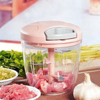 Manual Garlic Chopper – Meat Mincer & Vegetable Cutter Tool