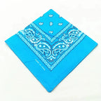 1-4Pcs Fashion Hip Hop Cotton Bandana Square Scarf 54cm*54cm Black Red Paisley Headband Printed For Women/Men/Boys/Girls