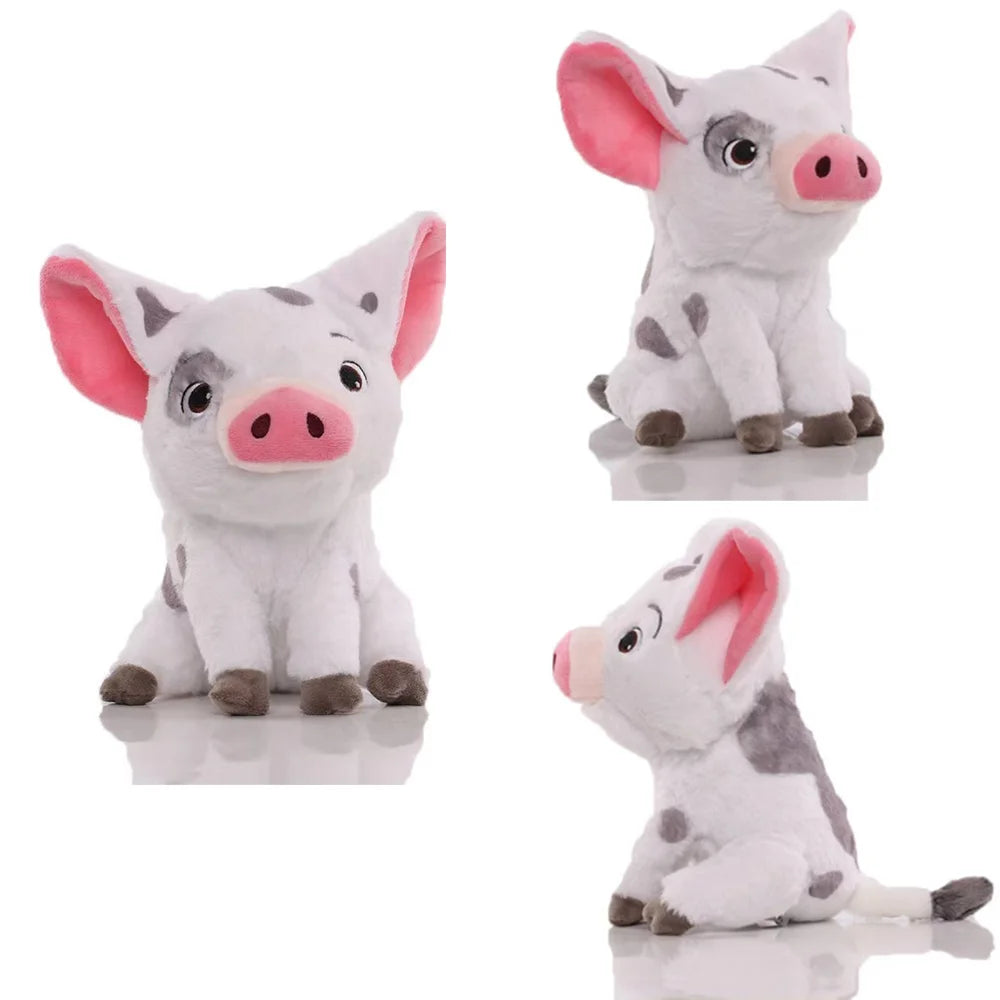 Kawaii Moana Pig Rooster Plush Toy Anime Pig Princess Chicken Stuffed Animals Accompany Sleep Toy Home Decor Kids Birthday Gifts
