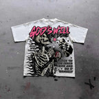 Harajuku Letter Graphic T Shirts Y2k Tops Men Women High Street Oversized T Shirt Pro Choice Streetwear Vintage Tee Clothing